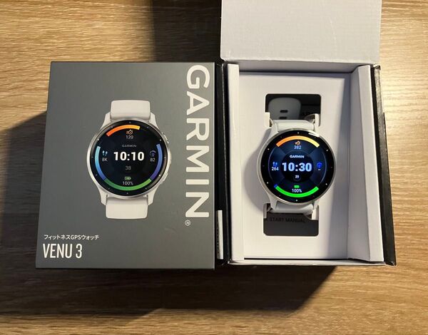 美品/使用少 GARMIN Venu3 Whitestone / Silver ガーミン