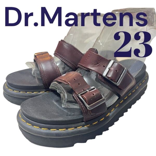 ドクターマーチン ダークブラウン サンダル 23cm マイルス Dr Martens レザー