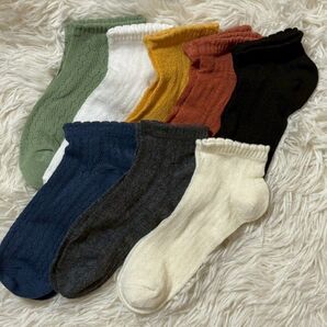 透かし編み 靴下 8足セット 夏 ソックス フリーサイズ ショート くるぶし アンクル アンクレット 通気性抜群