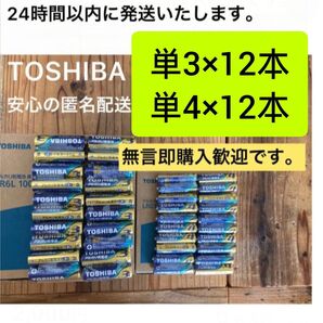 アルカリ乾電池 単3電池 単4電池 単3 単4 東芝