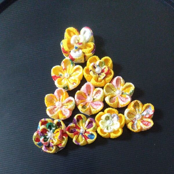 つまみ細工 お花パーツ35