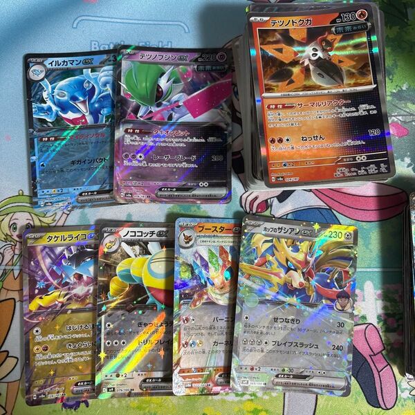 ポケモンカード 100枚セット イルカマン、テツノブジン、タケルライコ、ノココッチ、ブースター、ザシアン