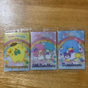サンリオキャラクターズ カード3枚セット ポムポムプリン リトルツインスターズ タキシードサム