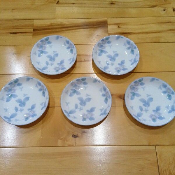 有田焼光峰 5枚セット 小皿 花柄 取り皿