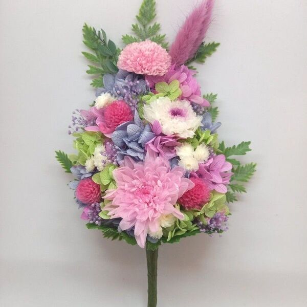 仏花 プリザーブドフラワー ラベンダーと新色ピンク