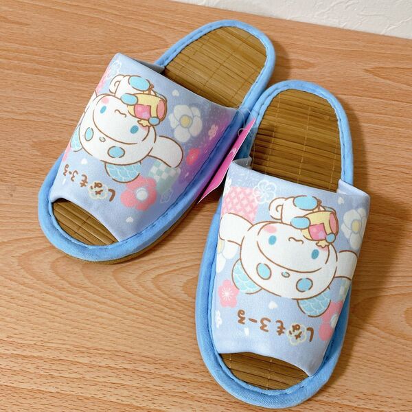 25【新品】サンリオ シナモロール ルームシューズ スリッパ パンダ タケ 竹