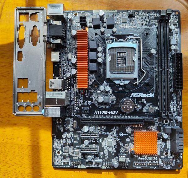 ASRock H110M-HDV IOパネル有 LGA1151 microATX マザーボード