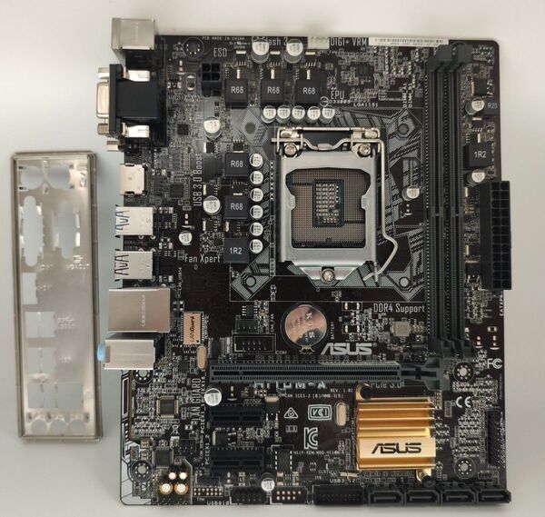 マザーボード ASUS LGA1151 H110M-A IOパネル付属