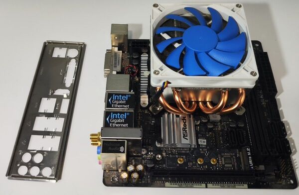 ASRock H270M-ITX/ac IOパネル有 ロープロCPUクーラー付属 LGA1151 mini ITXマザーボード