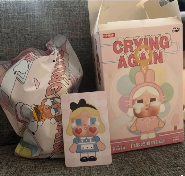 ポップマートCRYBABY Crying Again フェイスぬいぐるみ アリス She’s Alice POP MART