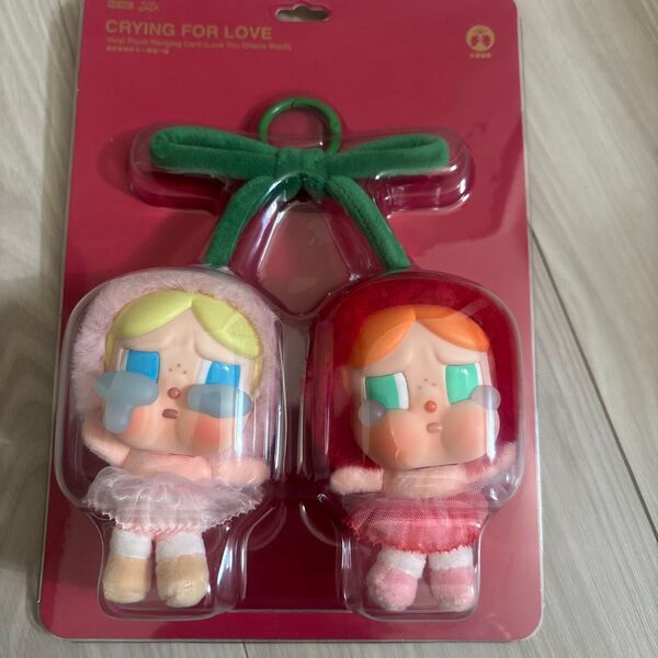 POP MART CRYBABY Crying For Love ぬいぐるみペンダント Love You Cherry Much