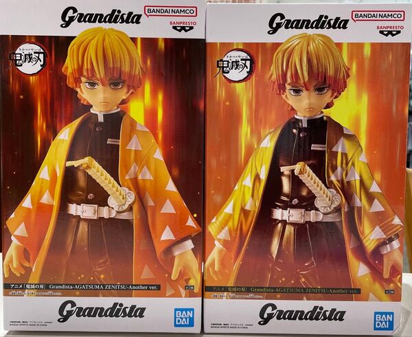 鬼滅の刃 我妻善逸 Grandista フィギュア ナムコ限定2種セット