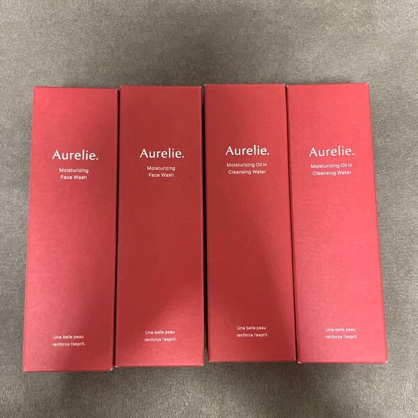 Aurelie モイストフェイスウォッシュ2本、モイストオイルインクレンジングウォーター2本 計4本セット