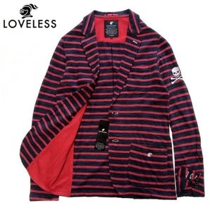 激安!新品タグ付き★定価2.5万円★LOVELESS ラブレス★春夏秋 パイル ボーダー テーラード ジャケット