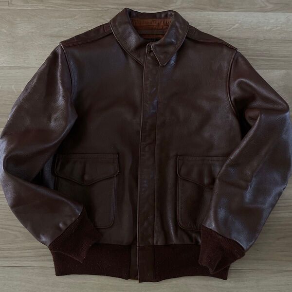 美品 バズリクソンズ BUZZ RICKSON'S A-2フライトジャケット36 レザージャケット 馬革