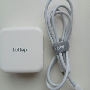 充電器 PD タイプCケーブル付き USB-C 65W 急速充電器 2PORT lettop