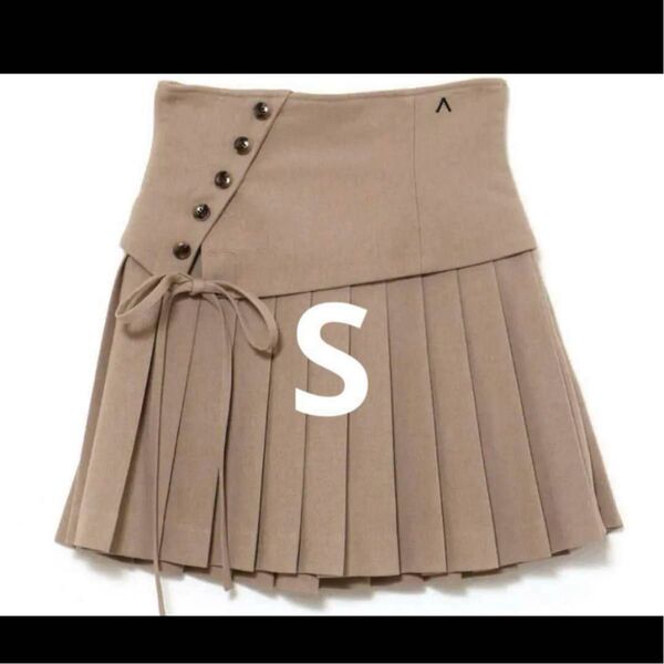 andmary Jade highwaist mini skirt ベージュ S