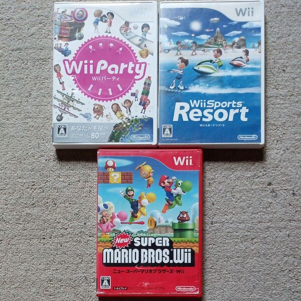 【Wii】 New スーパーマリオブラザーズ Wii& Wiiパーティ& Wiiスポーツリゾート