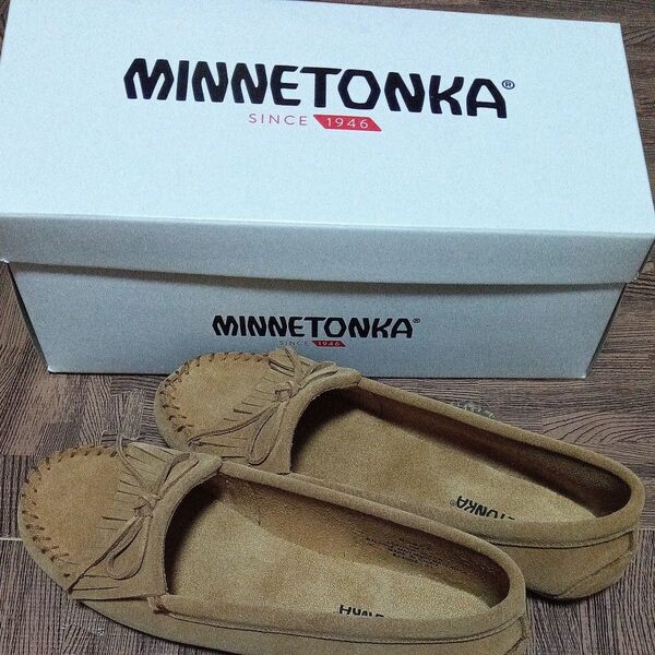 MINNETONKA モカシン キャメル サイズ7 スエード