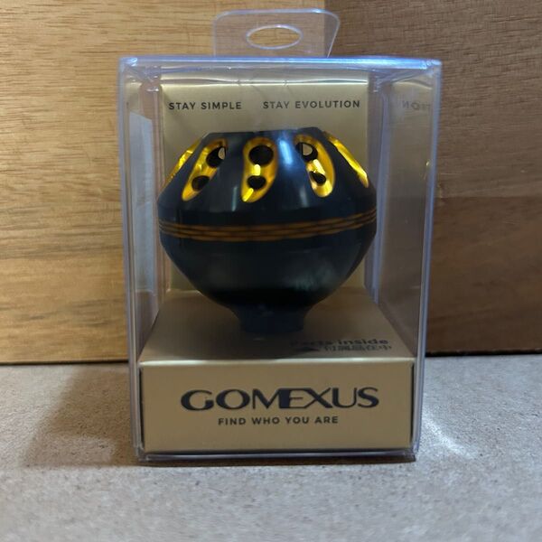 GOMEXUS ゴメクサス 38mm リールハンドルノブ シマノ タイプA & ダイワ タイプS ブラックゴールド