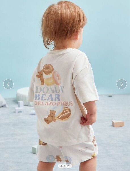 ジェラートピケ 【BABY】ドーナツベア Tシャツ& ショートパンツ