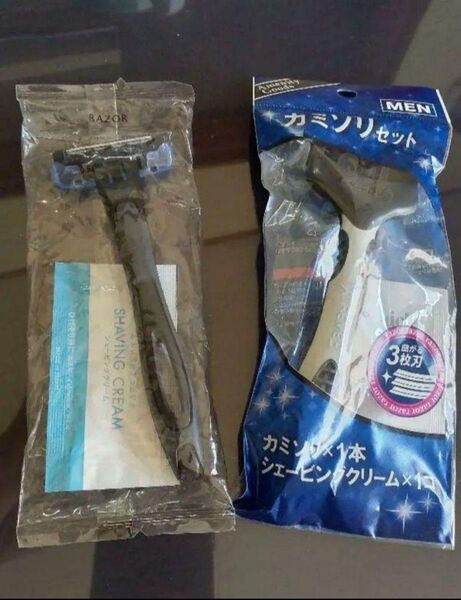 新品未使用 カミソリセット 2つ シェービングクリーム付き シック カイ サンプル