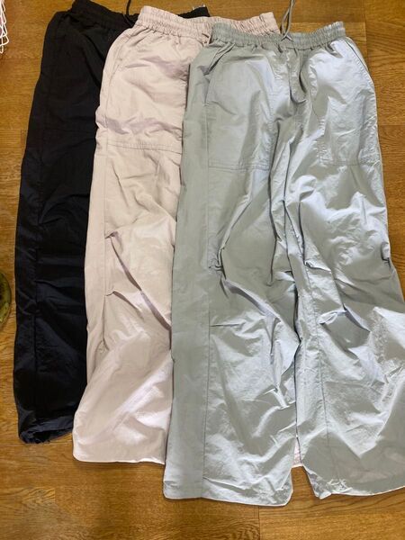 GU TEEN Mサイズ カーゴパンツ まとめ売り 夏用パンツ パラシュートパンツ