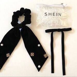 SHEIN シュシュ・リボンヘアクリップ・ヘアゴム