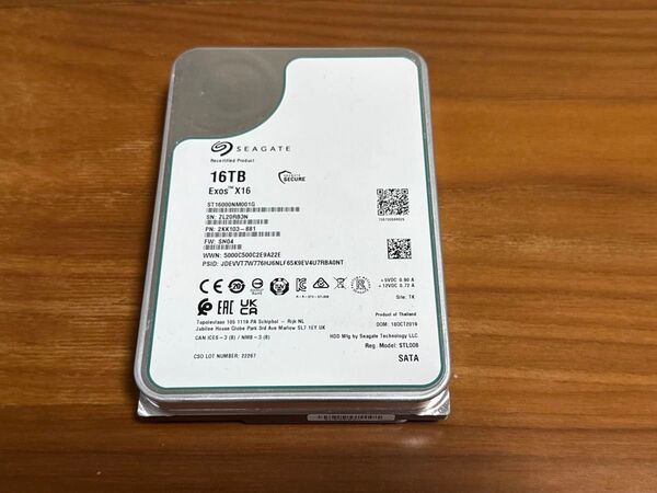 ジャンク 現状使用可能 16TB HDD SEAGATE Exos X16