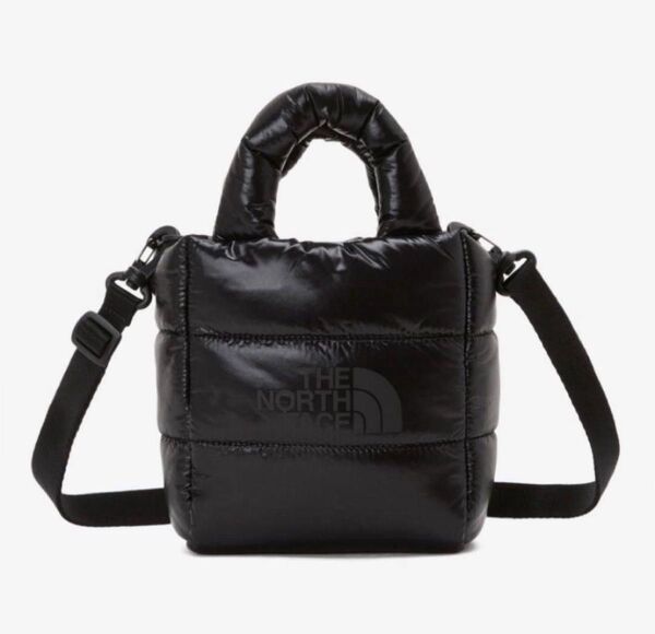 残りわずか!韓国 日本未発売 ノースフェイス 2WAY PLUMPY TOTE BAG BLACK ショルダー トートバッグ