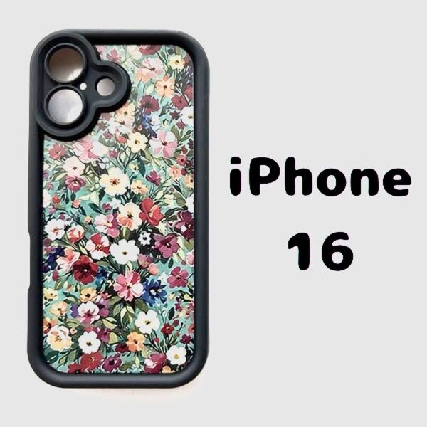 iPhone16ケース レトロフラワーが咲き誇る大人可愛いスマホケース 携帯ケース iPhone