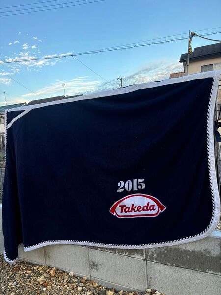 乗馬 腰あてTakeda ブランケット 2015年製 ネイビー145