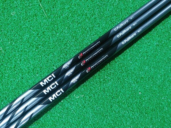 フジクラ MCI SOLID125 ブラック ウェッジ用 カーボンシャフト 3本セット Fujikura