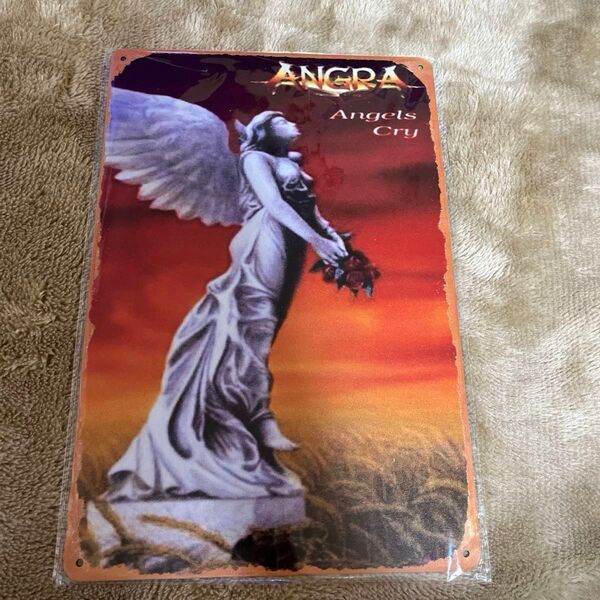 ANGRA angels cry アングラ パワーメタル メロスピ ブリキ看板 ウォールアート