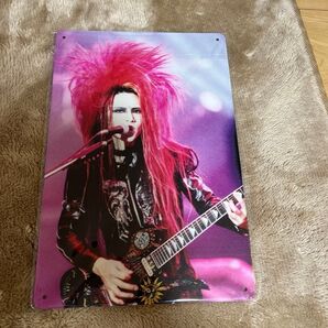 hide X japan YOSHIKI ヴィジュアル系 ブリキ看板 ウォールデコ