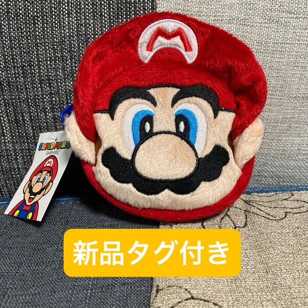 スーパーマリオ マリオ リュック型ミニポーチ コインケース 顔型