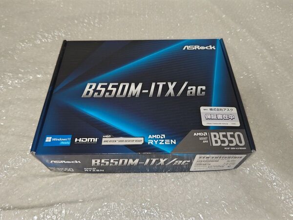美品 ASRock B550M-ITX/ac 最新BIOS更新済み マザーボード mini-itx AMD