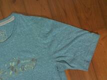 ☆イッカ【IKKA】プリント 半袖Tシャツ L 青緑　霜降り_画像4