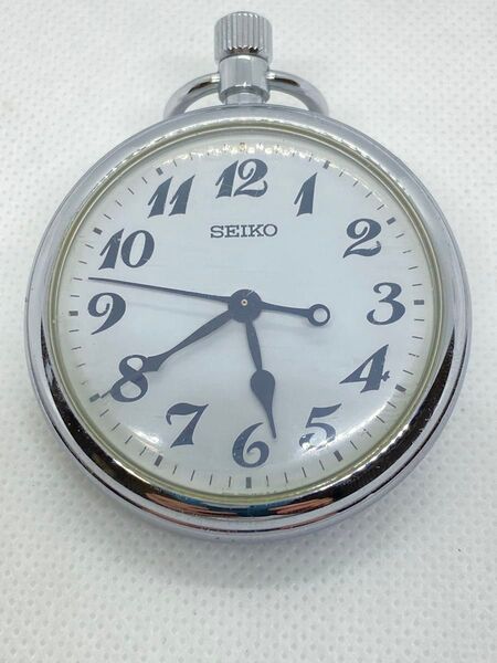 電池交換済み SEIKO 懐中時計 7021-0A22 鉄道時計 ヴィンテージ 稼働品 ポケットウォッチ 70年代〜80年代