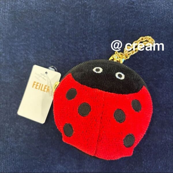 【完売】フェイラーFEILER テントウムシ チャームポーチ 銀座本店限定 10周年記念 てんとう虫 ハイジ ポーチ