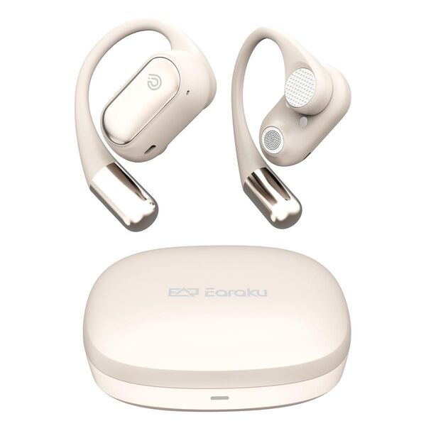 ワイヤレスイヤホン オープンイヤー 耳掛け式 耳を塞がない 空気骨伝導 軽量 Bluetooth5.3 音漏れ防止 マルチポイント