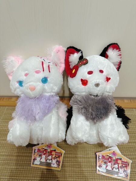 ちょコンと九尾のキツネ 水晶の瞳 よふね はなびらもち ぬいぐるみ