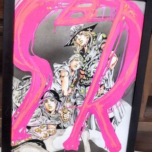 【702B】ジョジョの奇妙な冒険 7部 SBR ジャイロ・ジョニィ・ホットパンツ【額装両面 A4ポスター】