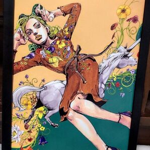 【01B】ジョジョの奇妙な冒険 × GUCCIコラボ (グッチ ) 空条徐倫・ブチャラティ・アバッキオ【額装・両面 A4ポスター】