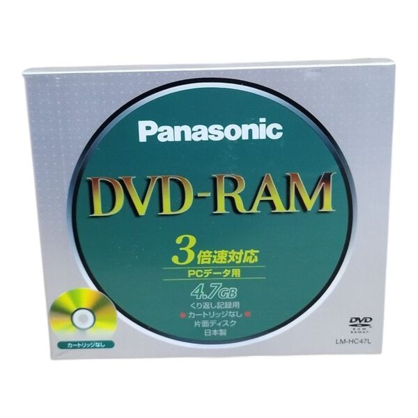 パナソニック データ用 DVD-RAM 3倍速 1枚 LM-HC47L