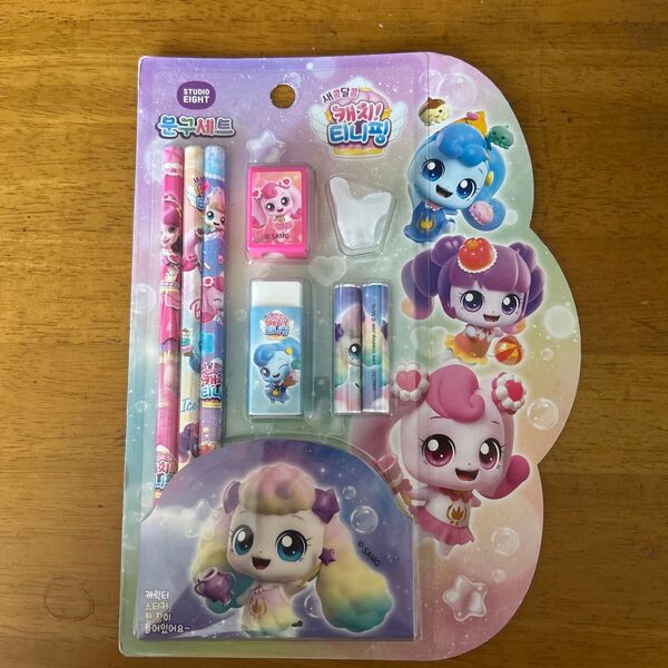 韓国限定★ ティニピン ハチュピン 文房具セット 鉛筆 消しゴム えんぴつ エンピツ