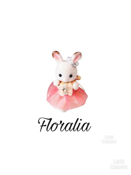 【新品未開封】シルバニアファミリー Floralia グラジオラス 赤ちゃん 着せ替え ドレス 服 2枚セット ハンドメイド
