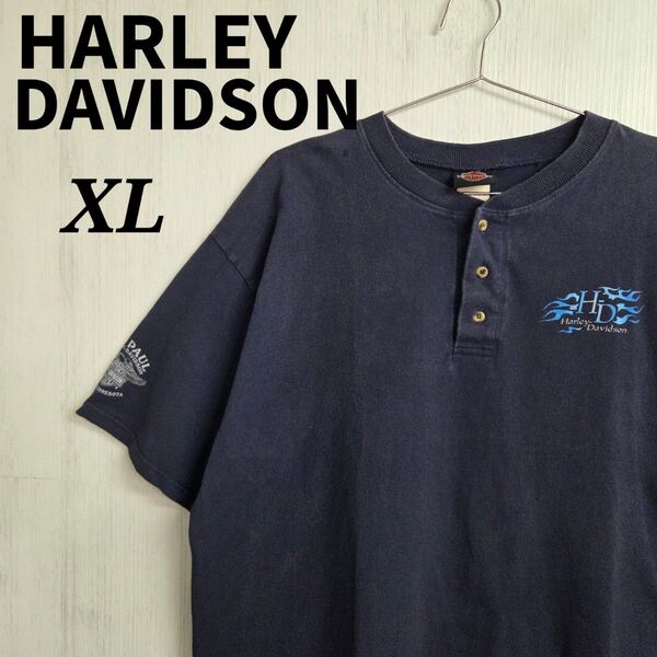 《希少》ハーレーダビッドソン Tシャツ XL ネイビー