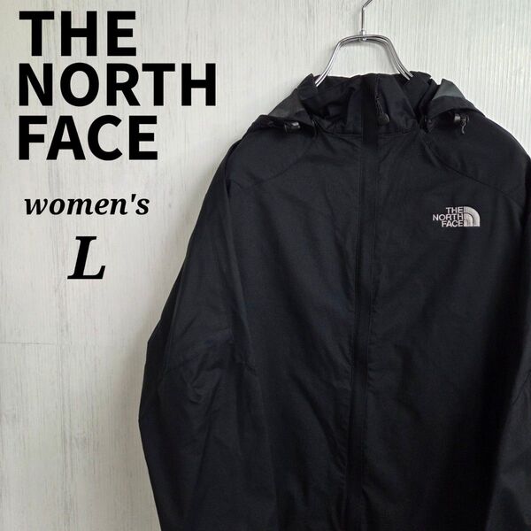 THE NORTH FACE ザノースフェイス レディース マウンテンパーカー L 黒色 ウィンドストッパー