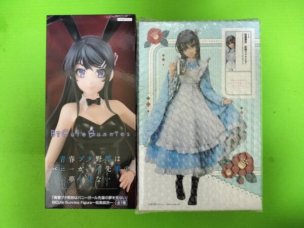 青春ブタ野郎はバニーガール先輩の夢を見ない BiCute Bunnies&和風メイドver.桜島麻衣 フィギュア 2体セット